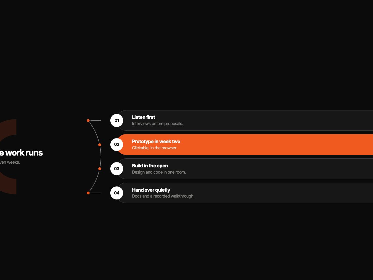 Arc list slide object