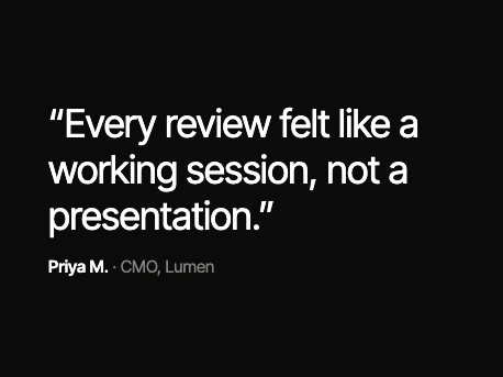 Quote slide object